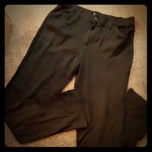 LEE straight leg black dress pants